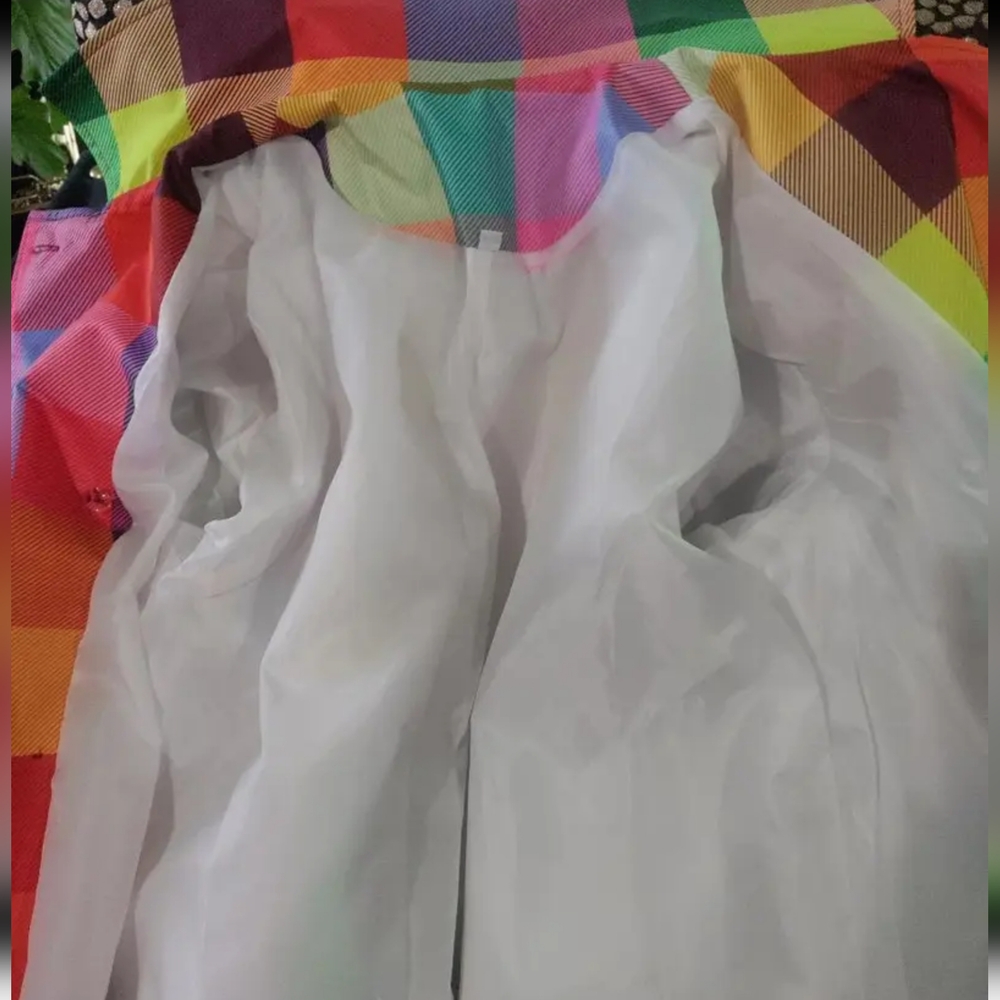 Colorful Plaid Coat - Picture 12 of 12